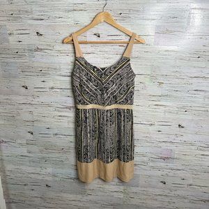 Ann Taylor loft tan mini dress brown size 6